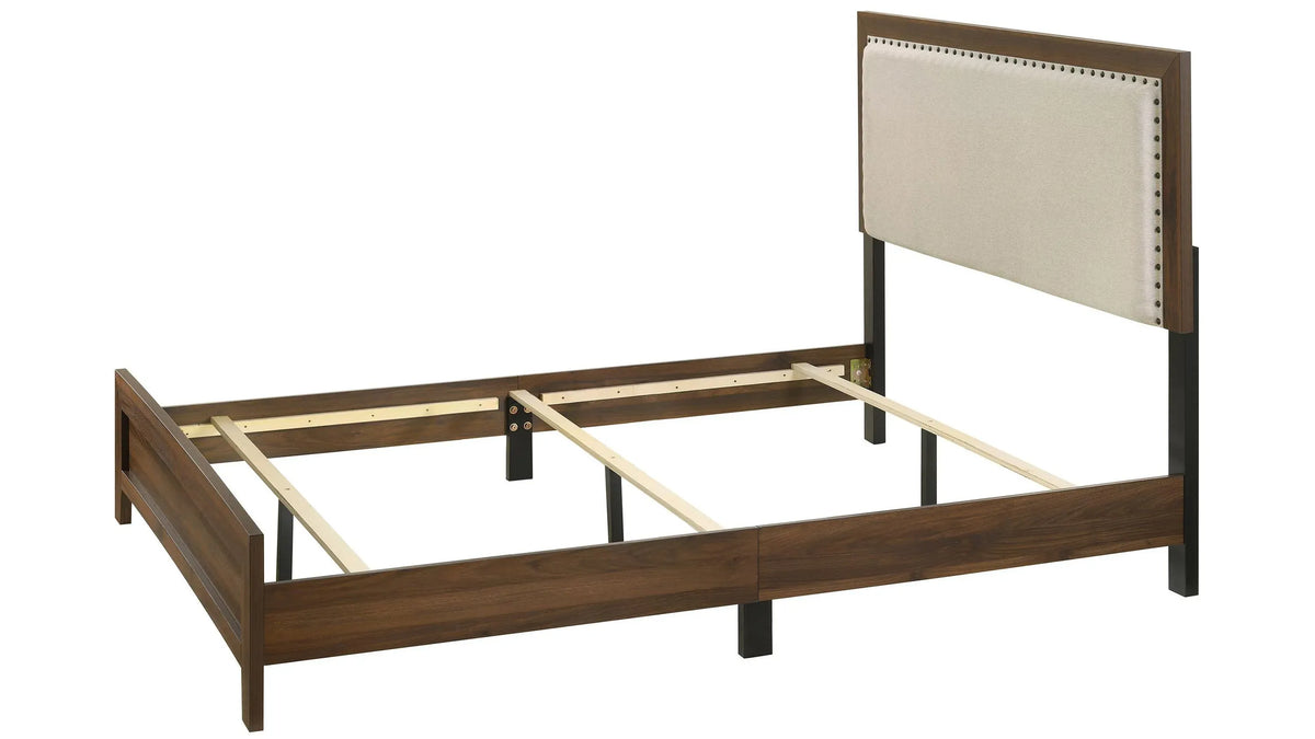 Crown Mark Millie B9255 upholstered bed frame detail