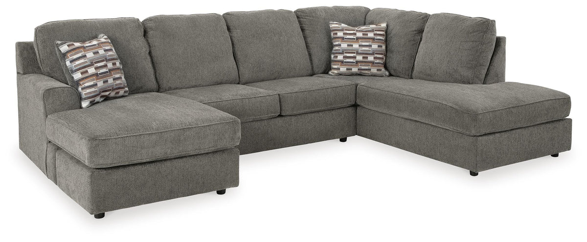 Ashley O'Phannon Putty 2-piece sectional with chaise – angled view