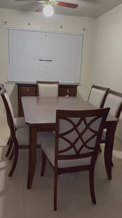 Claymont dining collection showroom video — no audio; package contents as selected