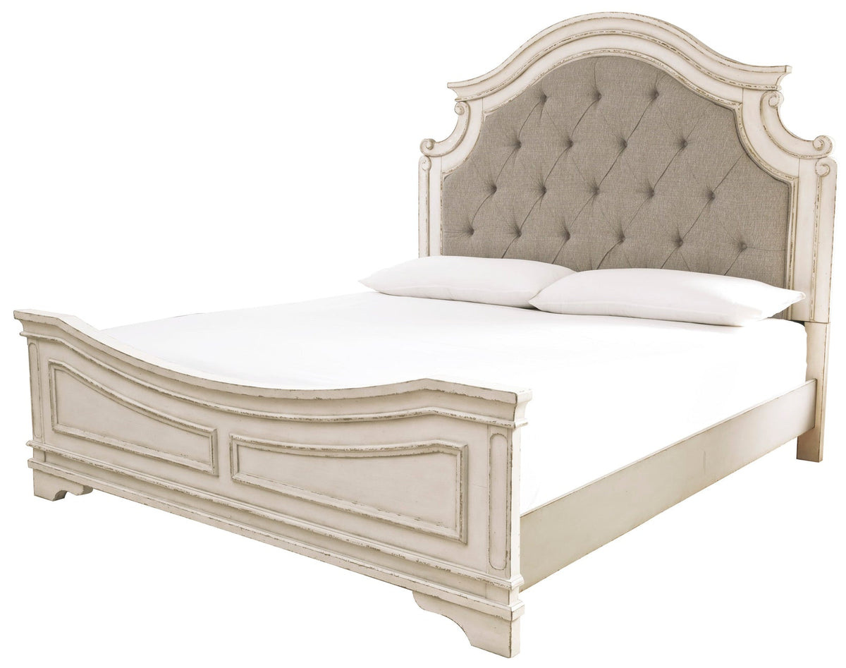 Ashley Realyn B743 King upholstered panel bed
