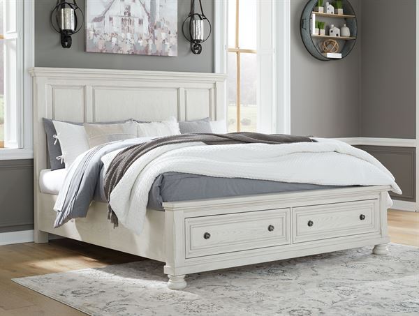 Ashley Robbinsdale B742B24 Queen panel storage bed view 3