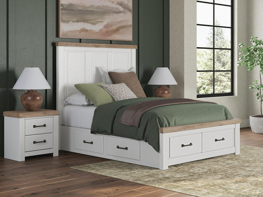 Ashley Savonport B4615B16 queen panel storage bed
