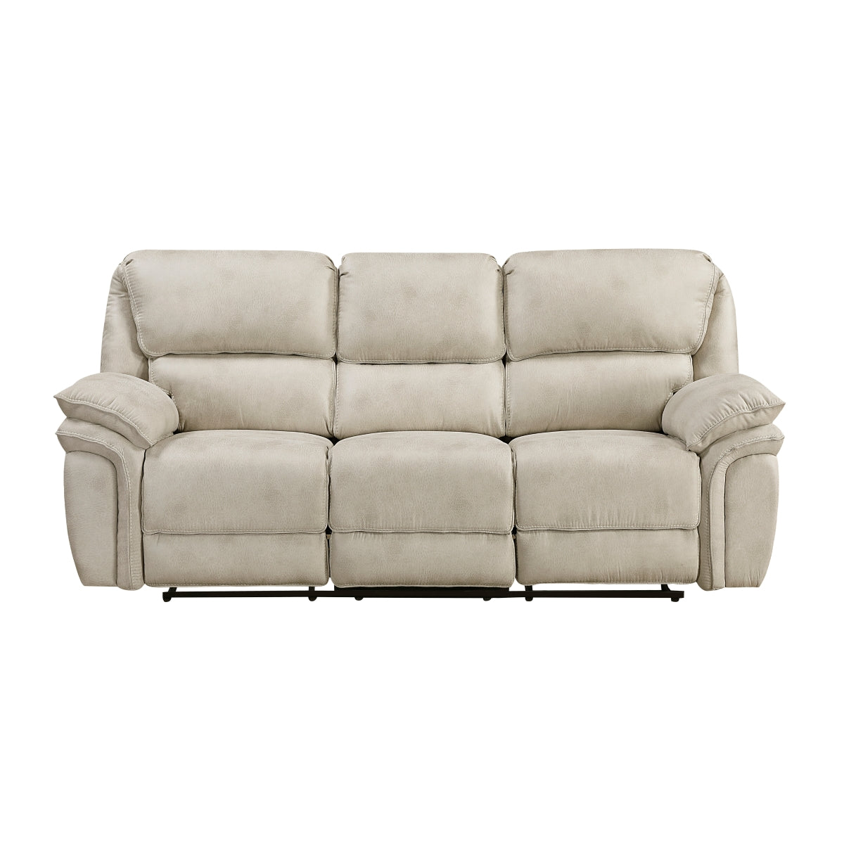 Homelegance Proctor White double reclining sofa