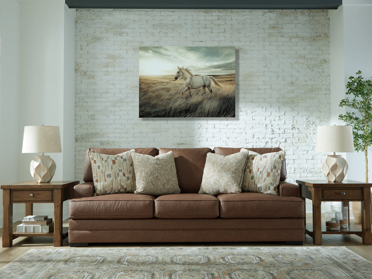 Ashley VillaCourt Caramel Sofa 7490938