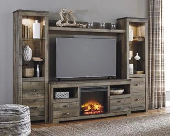 Ashley W446W8 electric fireplace package — view 3
